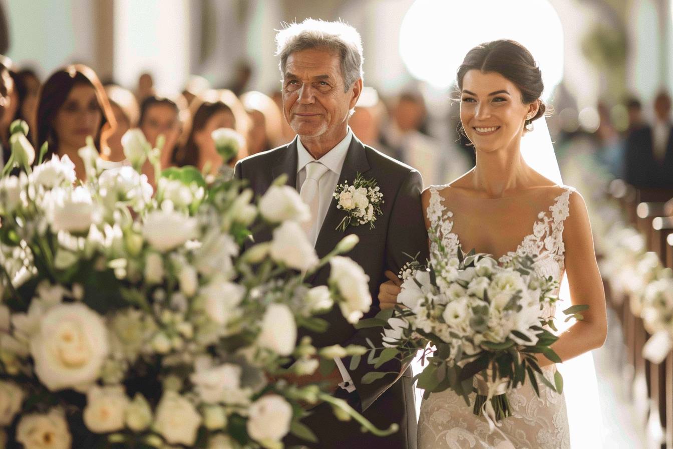 Comment la mariée fait-elle son entrée ?